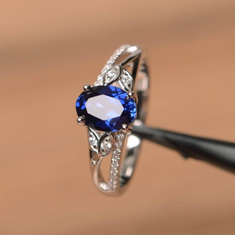 💎Refine Oval Pure Zircon Romantic Silver Elegant Rings for Women, PD590